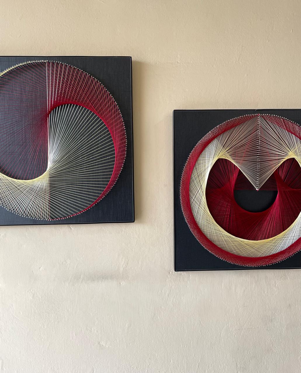 Tis-S Red Valvet String Art