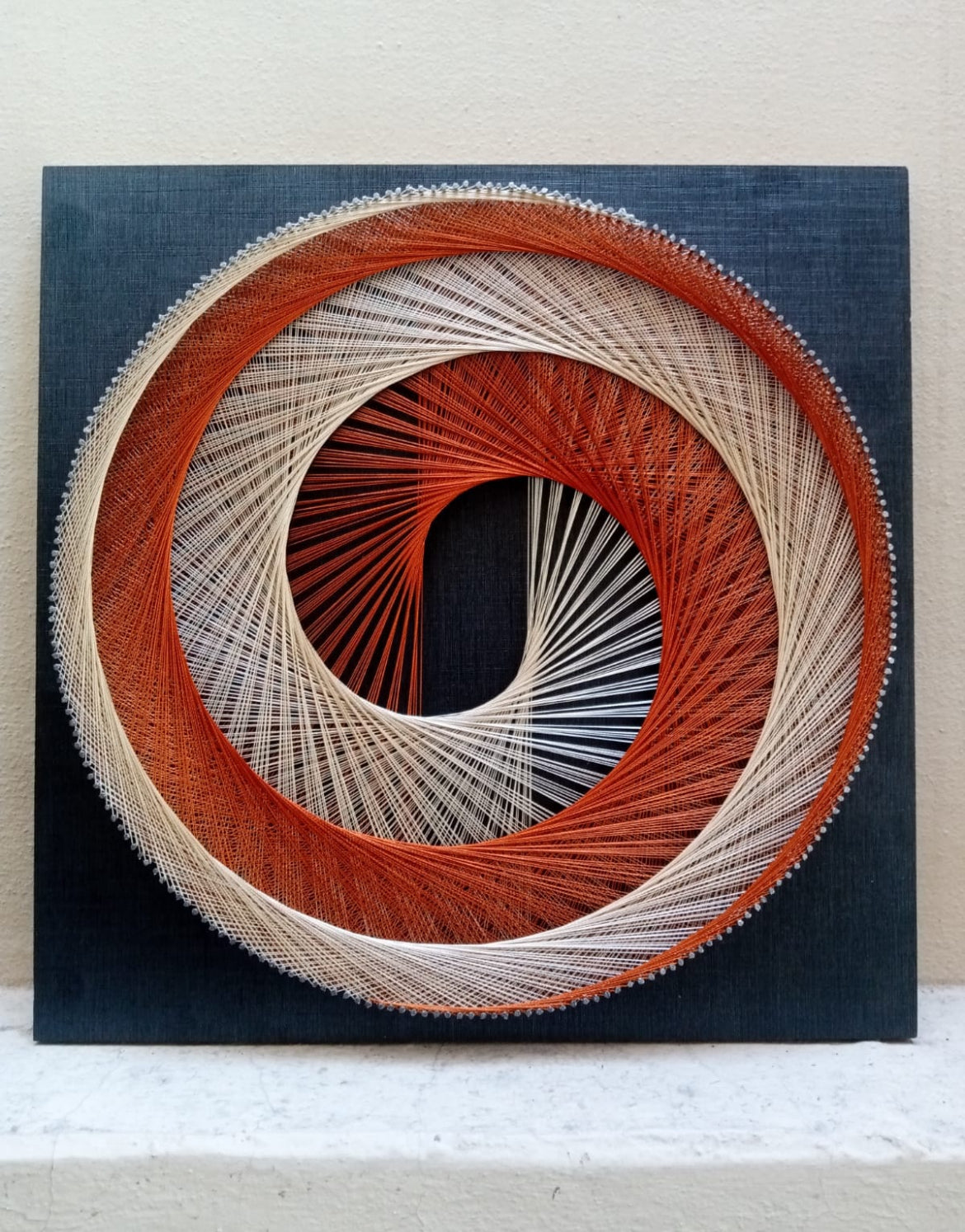 Spiral Hand Made String Art
