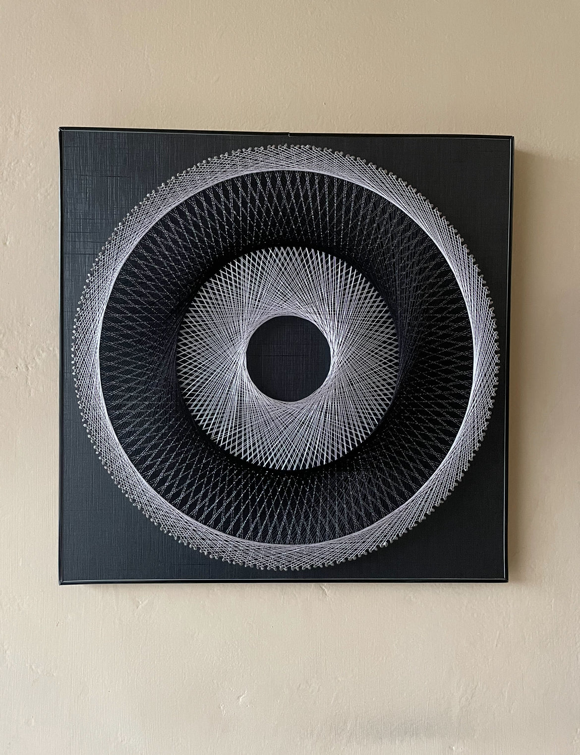 Black N White String Art